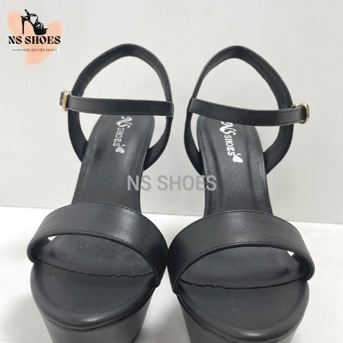 Giày cao gót đế đúp quai ngang da mềm cá tinh 13cm - NS2101