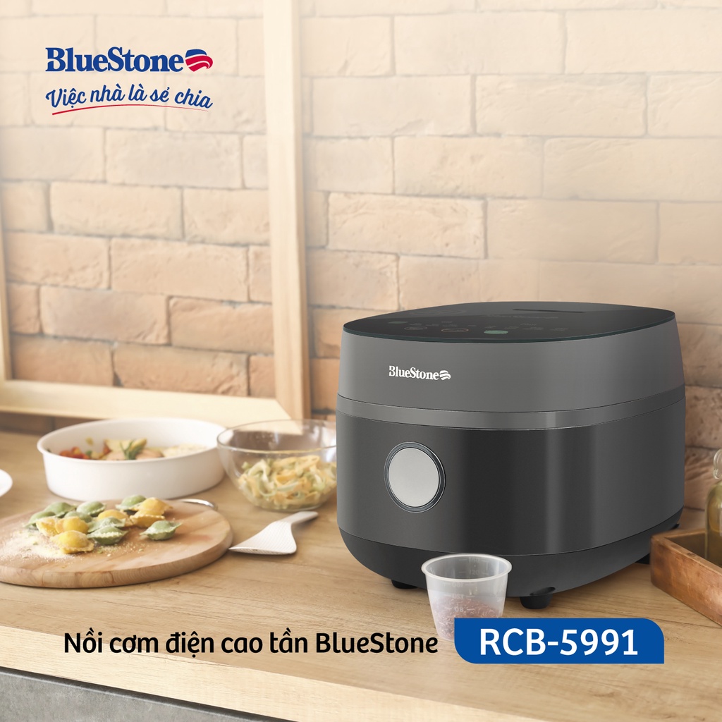 [Mã ELBAU5 giảm 5% đơn 300K] Nồi Cơm Điện Tử Cao Tần 1.5L BlueStone RCB-5991