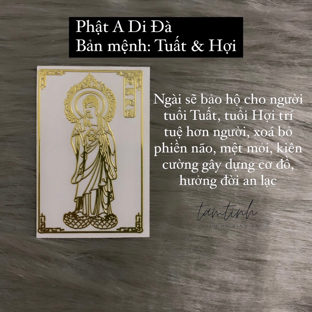 Miếng Dán Điện Thoại Phật Bản Mệnh 12 Con Giáp