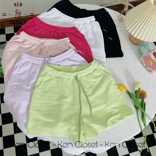 Quần short thun nữ cạp chun đủ màu