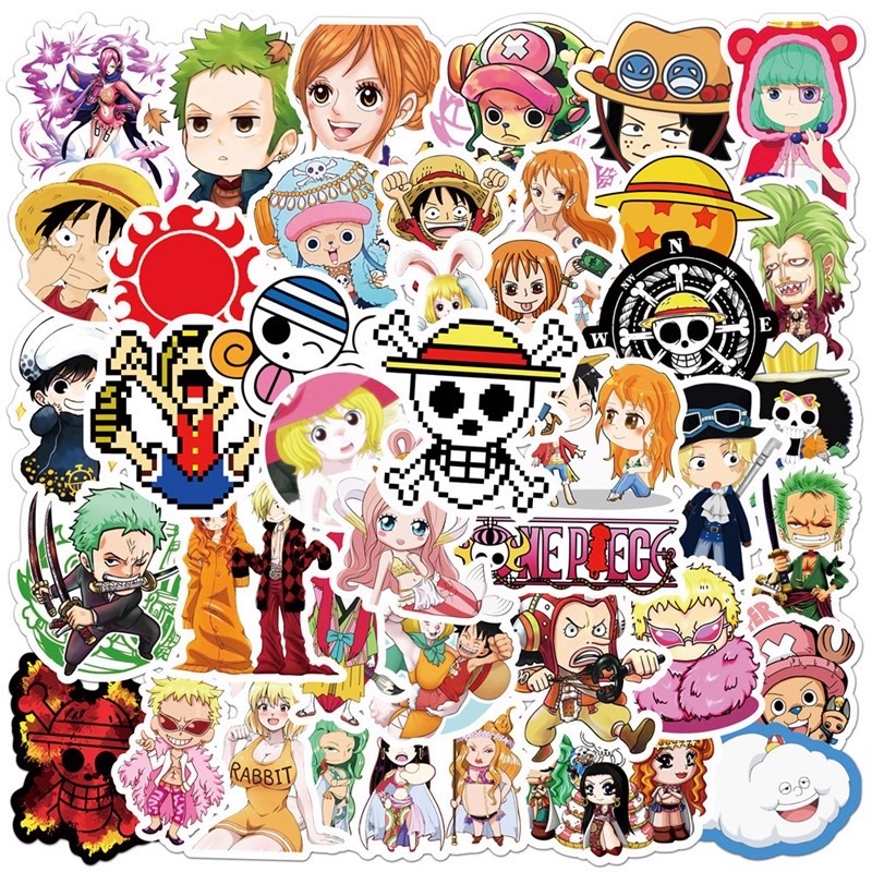 50 hình dán Onepiece chống nước