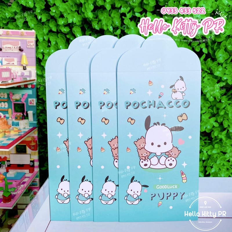 Bao lì xì HelloKitty Kuromi Pom Purin Litte Twin Star Cinnamoroll Melody