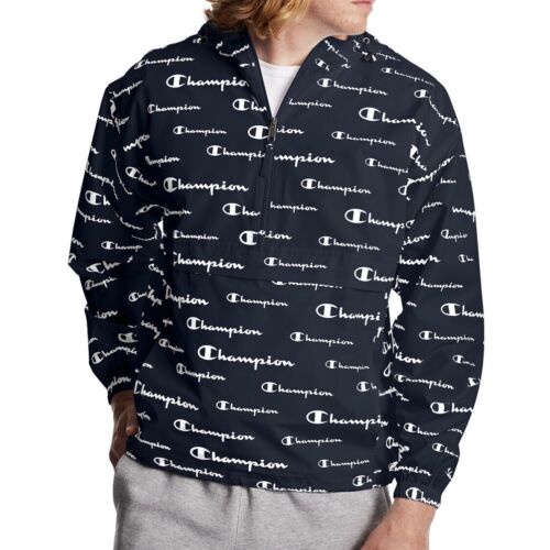 Áo Gió Half Zip Champion, Chất Polyster siêu Dày Dặn Unisex Nam/Nữ