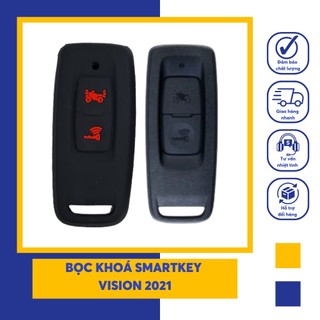 Bọc chìa khoá smartkey vision 2021 bọc khóa sillicon in nổi nhiều màu sắc - phụ kiện nhị hồng
