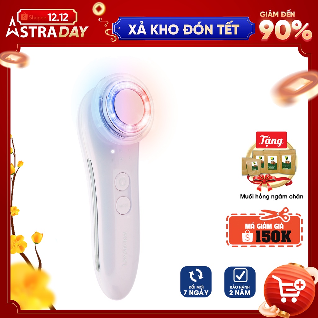 Máy điện di đẩy tinh chất và chăm sóc da 6 trong 1 Lanaform PureSkin - Nhập khẩu Bỉ