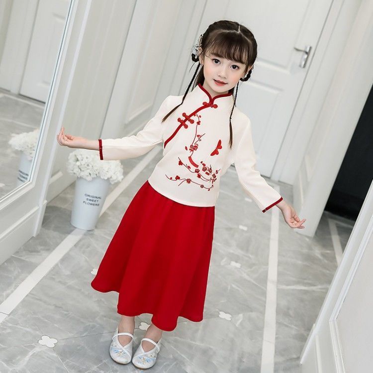 Đầm Hán Phục Mỏng Tay Dài Phong Cách Trung Hoa Cổ Điển Kích Thước 100-160 Mới Cho Nữ
