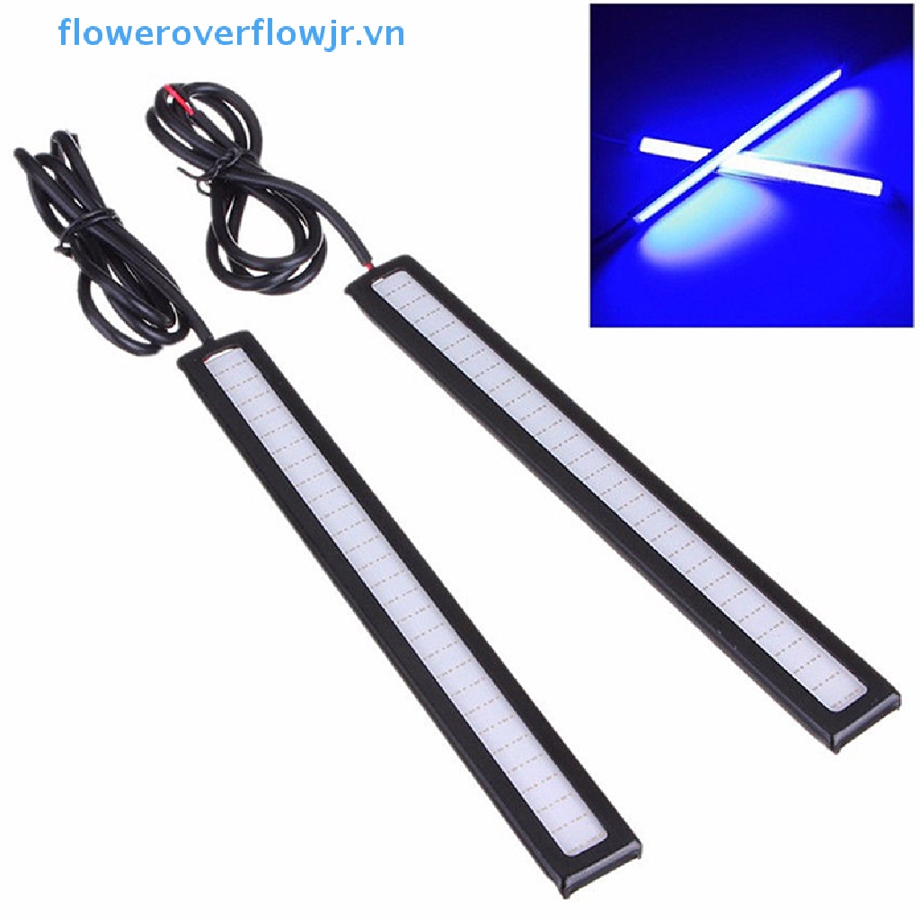 Đèn LED DRL DC 12V 17CM Siêu Sáng Chống Thấm Nước Màu Xanh Dương Cho Xe Hơi Áo Khoác Thời Trang Trẻ Trung Cá Tính