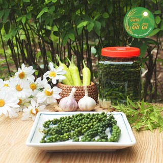 Hạt tiêu xanh ngâm giấm tỏi ớt xanh - hàng loại 1 thơm cay