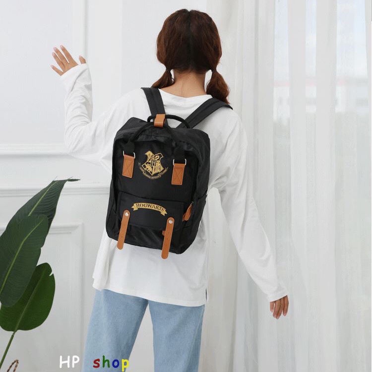 Ba Lô Đi Học Đựng Máy Tính Họa Tiết Harry Potter Slytherin Snake Academy Hogwarts