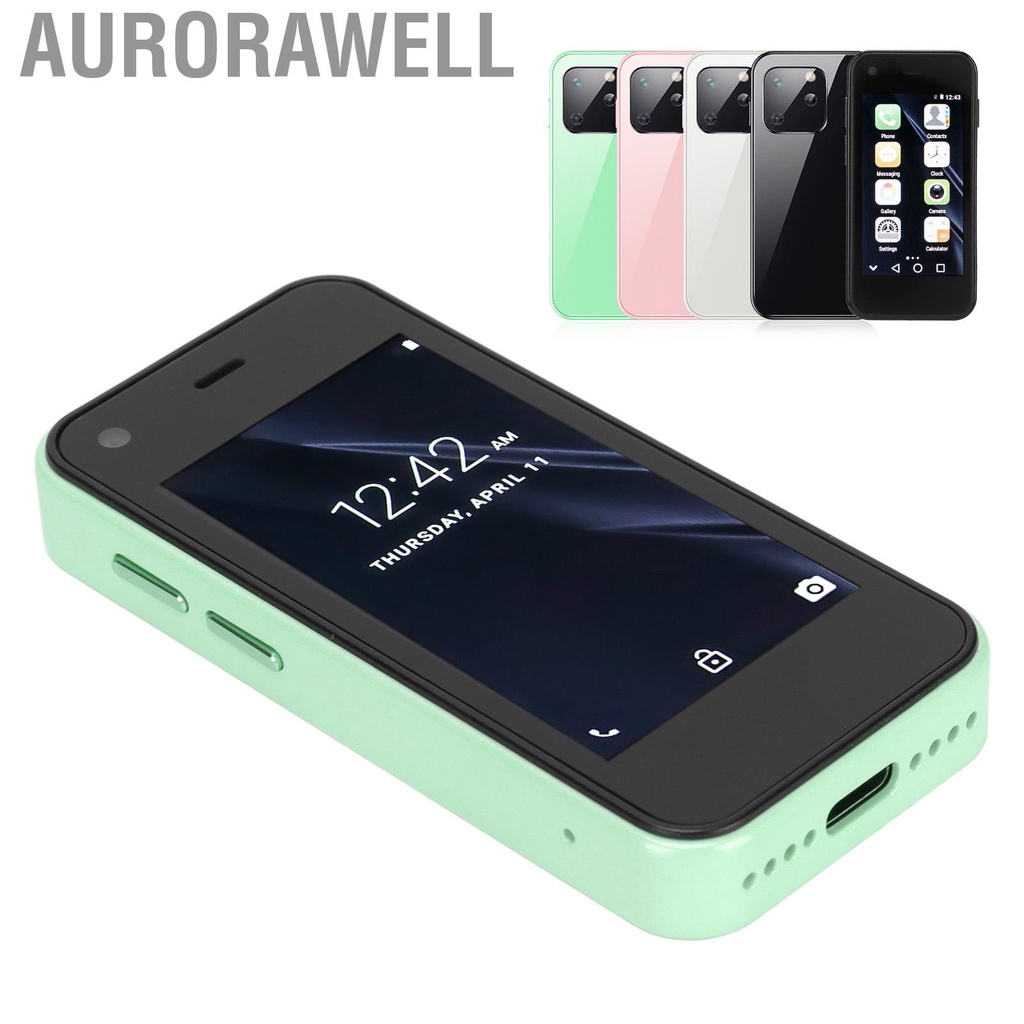 Aurorawell Smartphone Mini Size 2.5inch HD Touchscreen Lightweight Cell Phone for Working 1GB RAM 8GB ROM