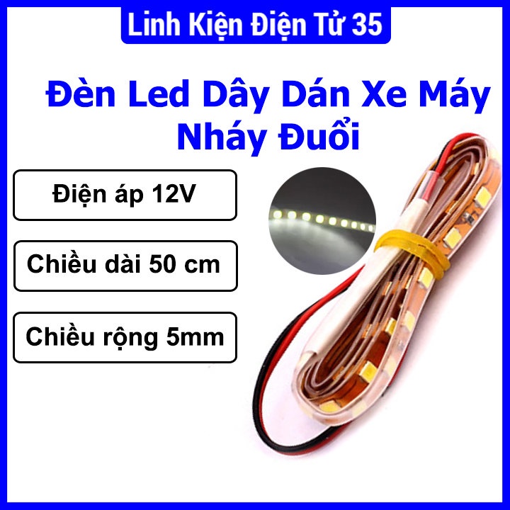 Sản phẩm dây đèn Led 12V- 50cm loại dán