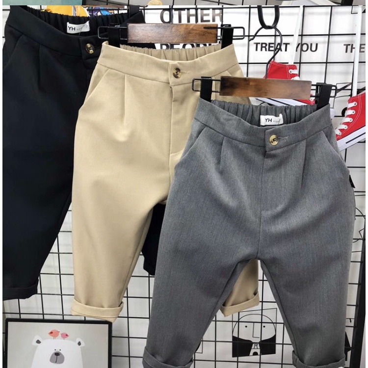 Quần Vải Quần Tây Quần Âu Cho Bé Trai Và Bé Gái Mặc Đi Chơi Đi Dạo Từ 12Kg Đến 32Kg Thời Trang Trẻ Em Poskids
