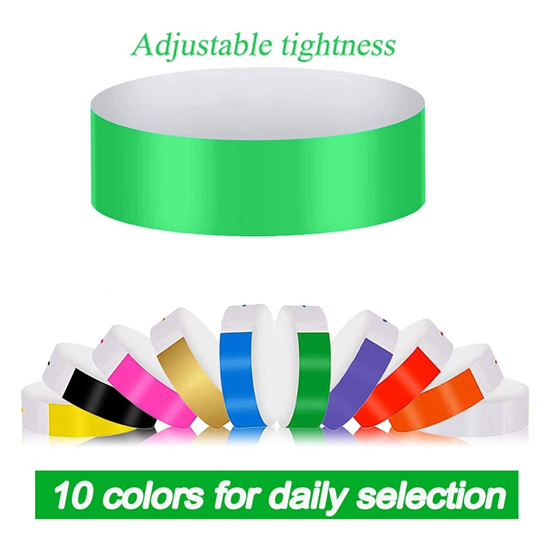 Set 1000 Vòng Đeo Tay Chống Nước 10 Màu Neon Thích Hợp Cho Sự Kiện / Tiệc Tùng