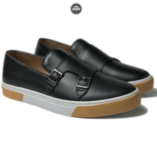 Giày lười nam Slip On Monk Strap trẻ trung năng động da bò cao cấp chất lượng tốt giá rẻ nhất hà nội