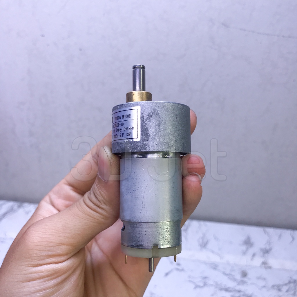 Động Cơ Giảm Tốc 12V Motor 390 740rpm , hộp số giảm tốc , giảm tốc 390, bánh răng kim loại, hop so 380,, hop so 390