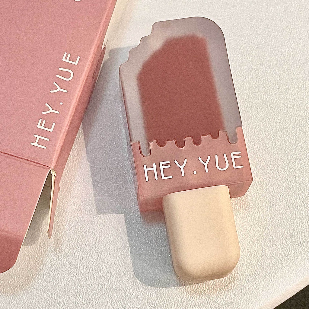Hey.yue ~ Son Kem Lì Nhung Mịn Lâu Trôi 6 Màu Tùy Chọn