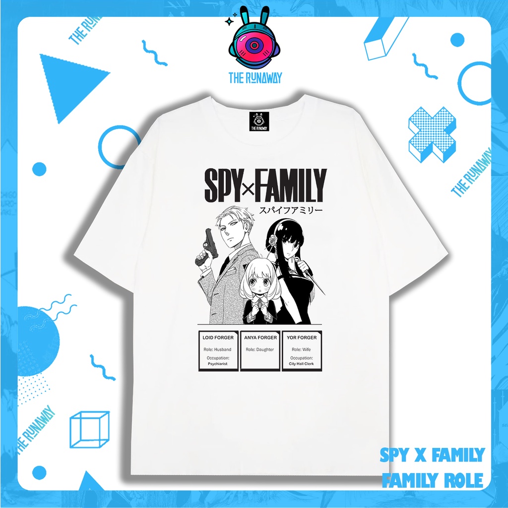 Áo phông Spy x Family: Family Role Cotton 100% Nam / Nữ by The Runaway