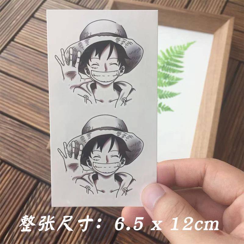 Hình Xăm Dán Mắt Cá Chân Chống Thấm Nước Lâu Trôi Họa Tiết One Piece Dành Cho Nam Và Nữ