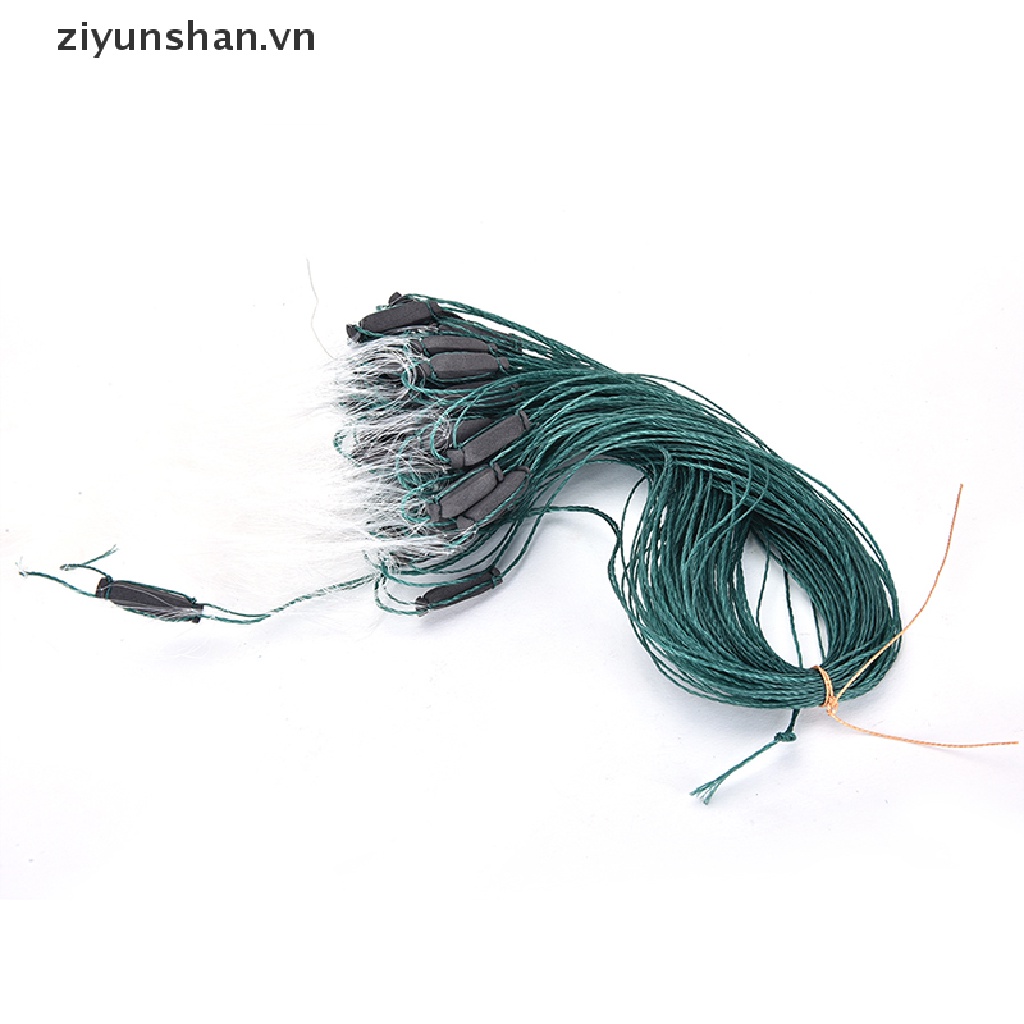 Ziyunshan 25m Lưới Đánh Cá 3 Lớp Sợi Monofilament Kèm Dụng Cụ Bẫy Cá vn