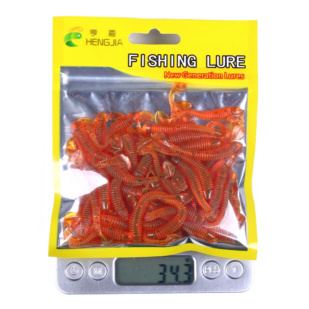 Set 50 Mồi Câu Cá Nhân Tạo Mềm 5cm / 1g