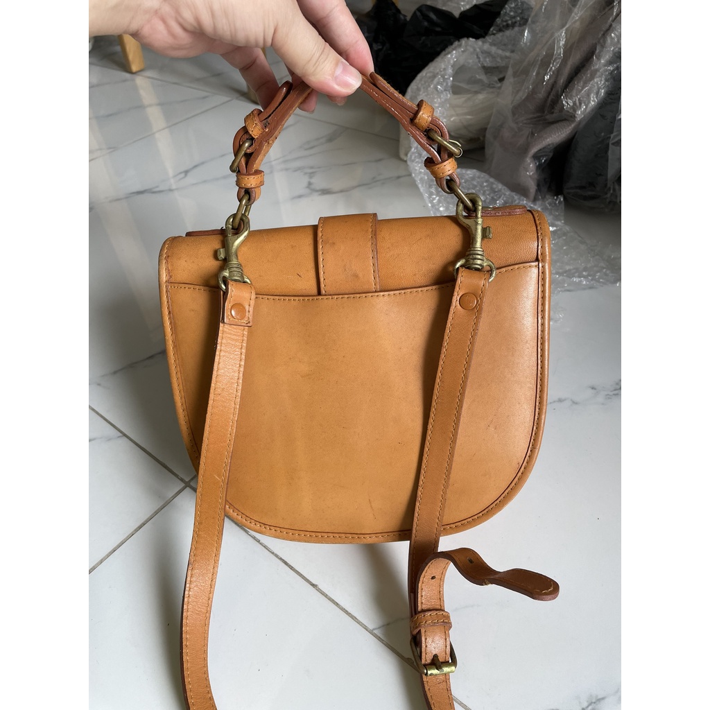 Lc42 Túi si đeo chéo da mộc