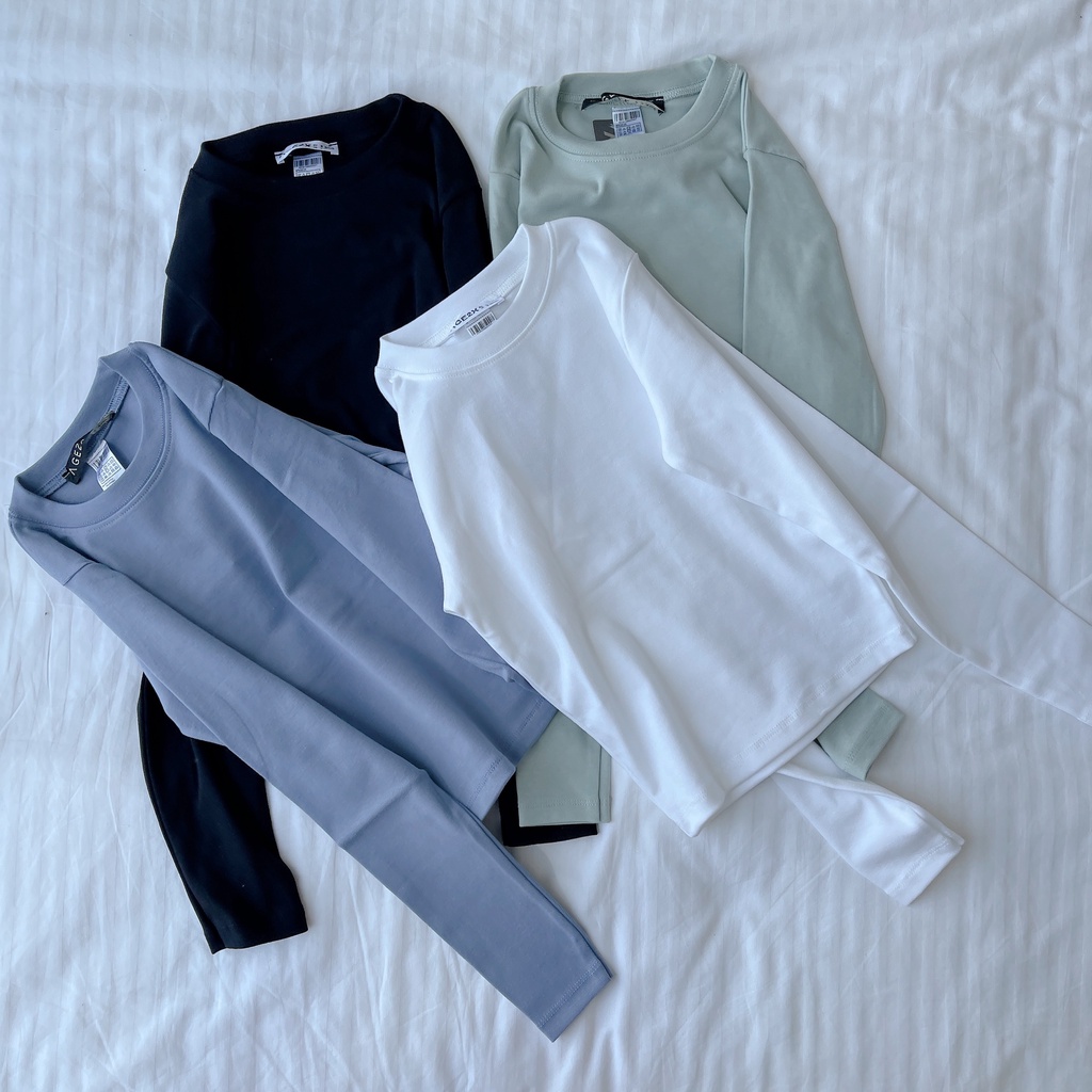 Áo Croptop Tay Dài Ôm Body tạo nét sexy thanh lịch cho girl sành điệu