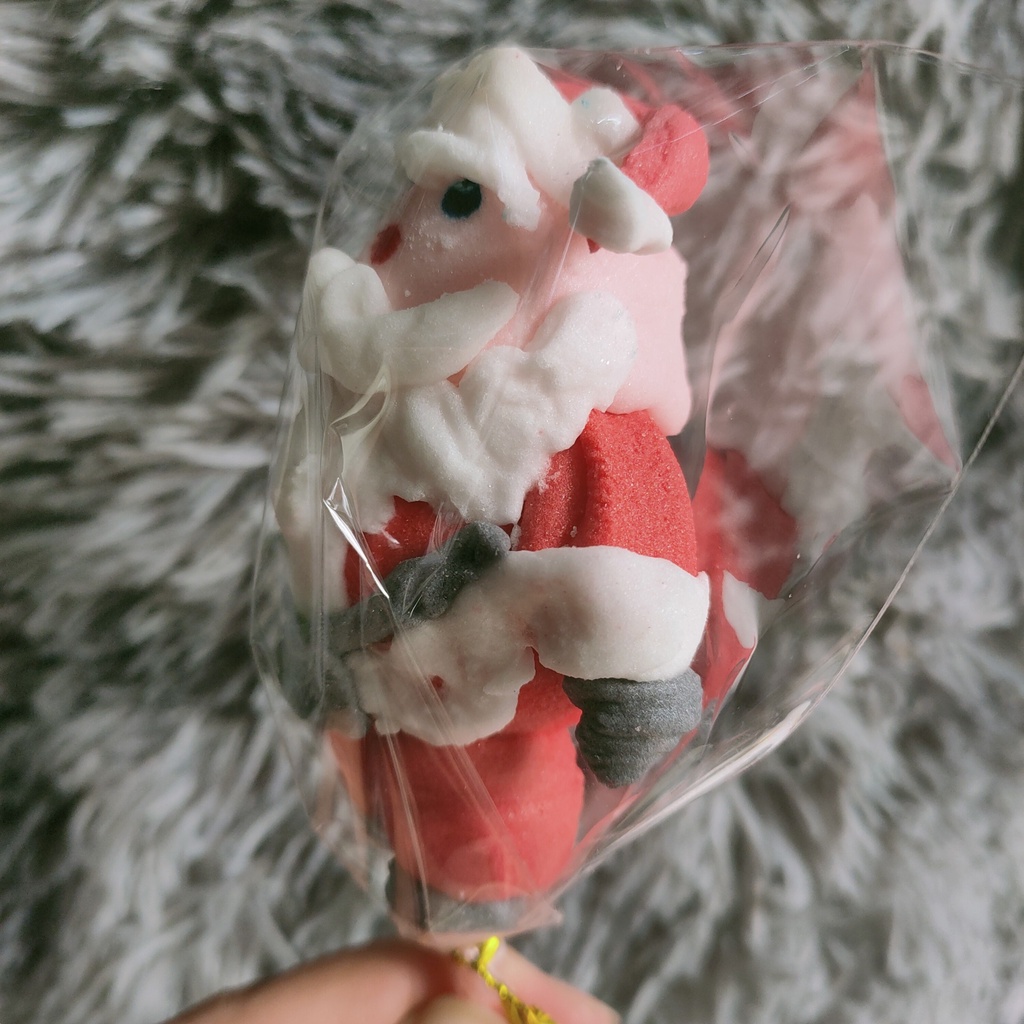 Kẹo que Hạnh Phúc, Quà tặng Handmade, kẹo theo mẫu, thủ công, nghệ thuật hình ông già noel, người tuyết