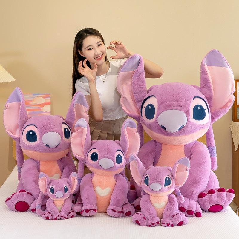 Thú Nhồi Bông Hình Stitch Màu Tím Dễ Thương kích thước 35-80cm