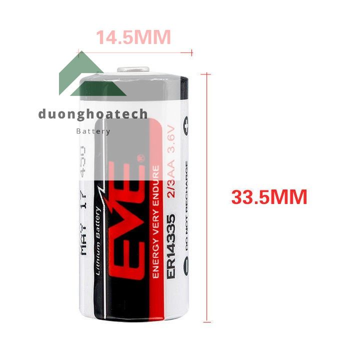 Pin Nuôi Nguồn EVE ER14335 Lithium 3.6V 2/3AA 1650mAh