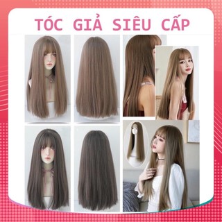 [TOP BÁN CHẠY] TÓC GIẢ BỘ NGUYÊN ĐẦU THẲNG HÌNH THẬT TẶNG LƯỚI TRÙM