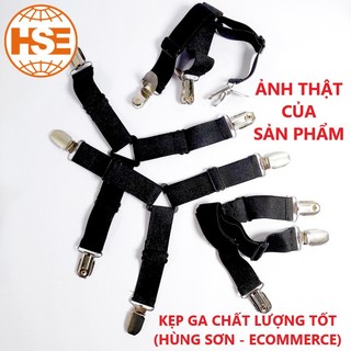 (Bộ 4 cái)  Kẹp ga trải giường chống xê dịch cố định và giữ phẳng drap ga phủ giường - giadunggiare.vn