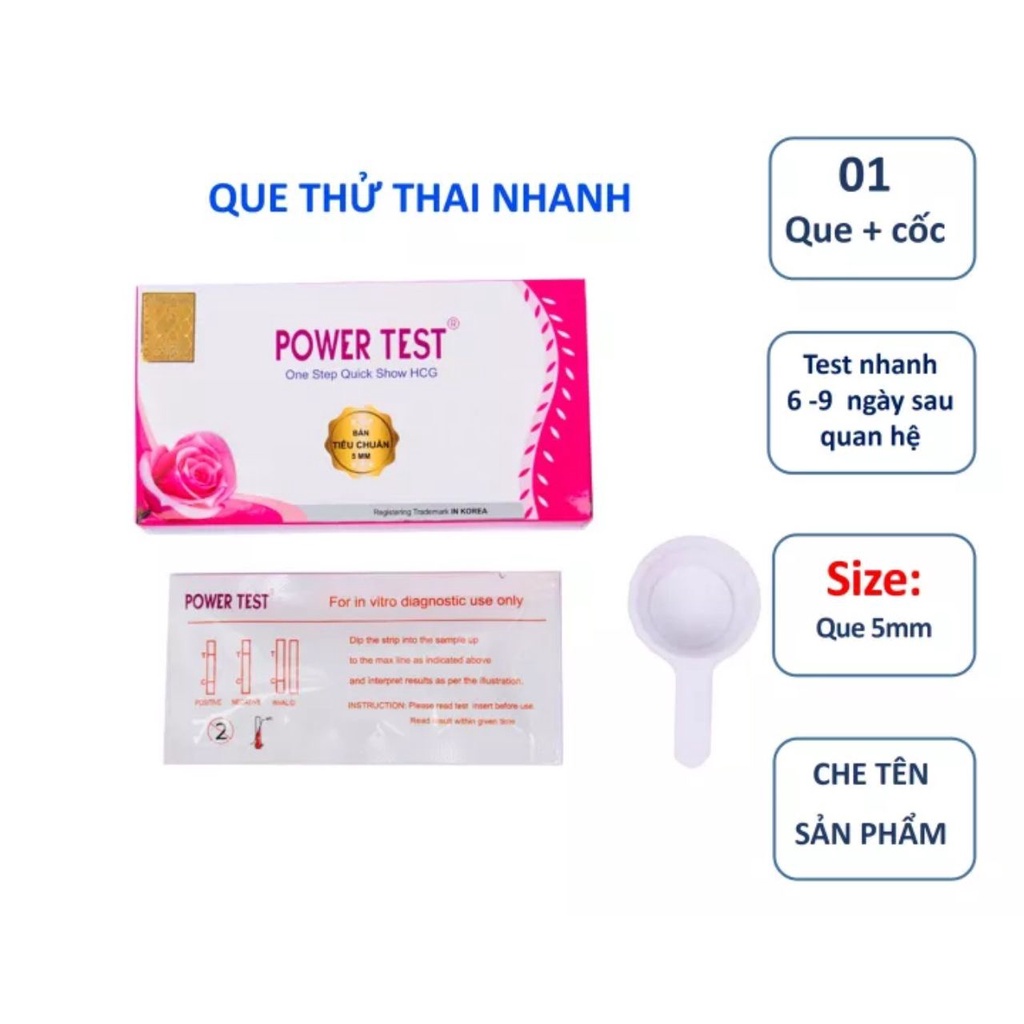 Que thử thai sớm Quickseven/ Power Test  - Độ nhạy cao, chính xác, an toàn