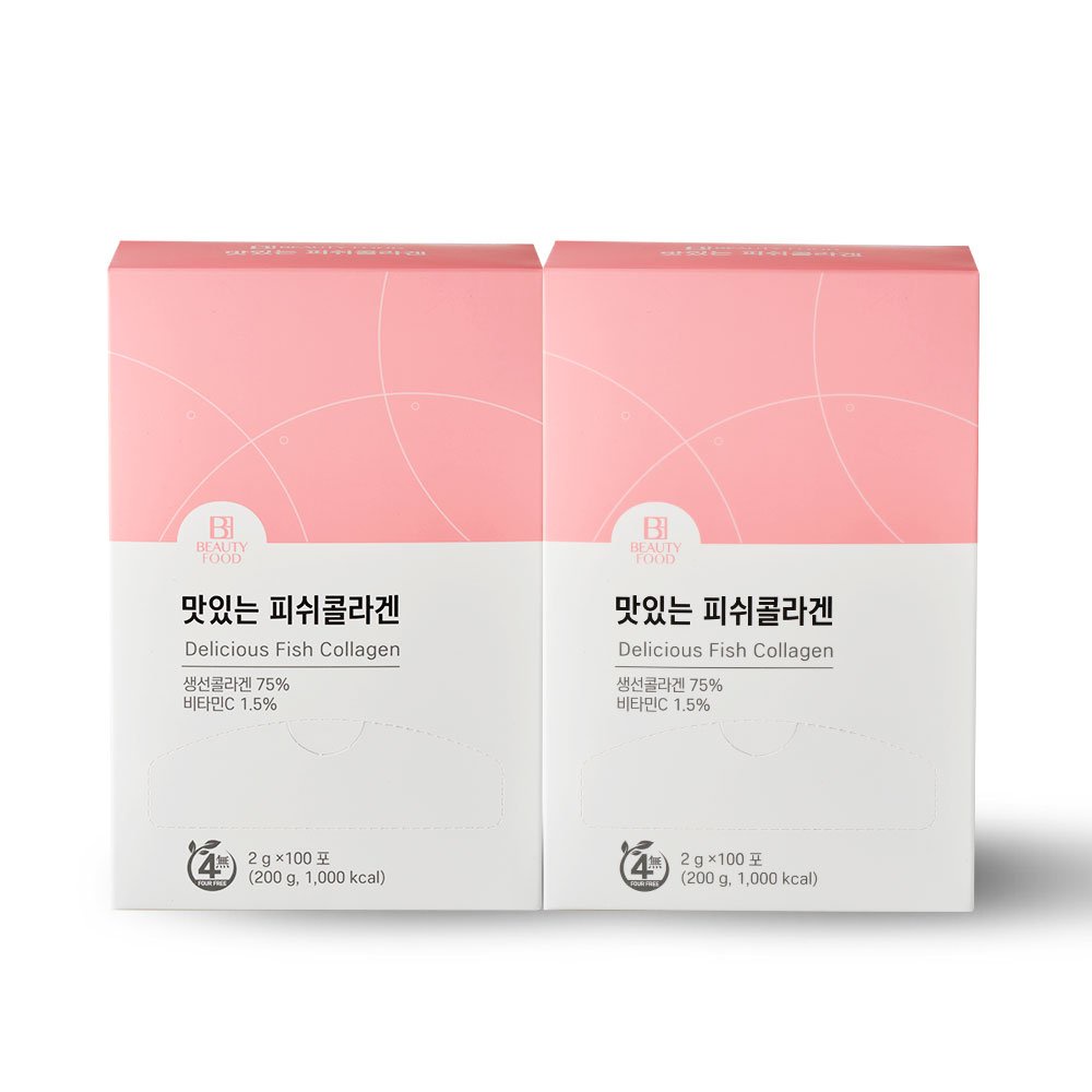 Bột uống Collagen vảy cá Delicious Fish Collagen Hàn Quốc - Làm đẹp da - Chống nhăn - chảy xệ da mặt(hộp 100 gói 2g)