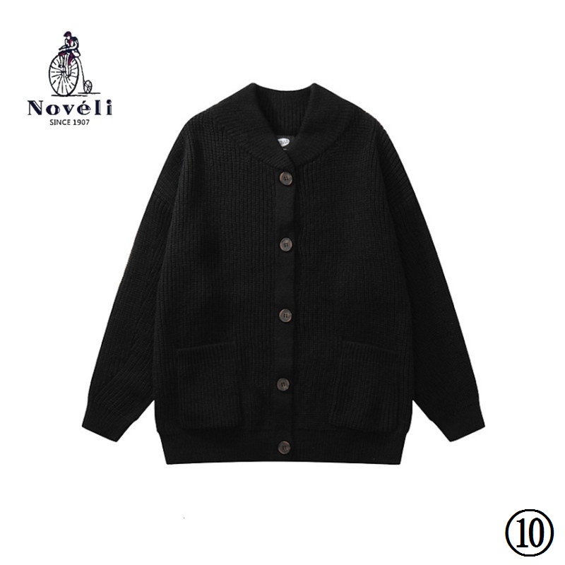 Áo Khoác Cardigan Cổ Chữ v Thời Trang Thu Đông Phong Cách Retro Mỹ Cho Nam