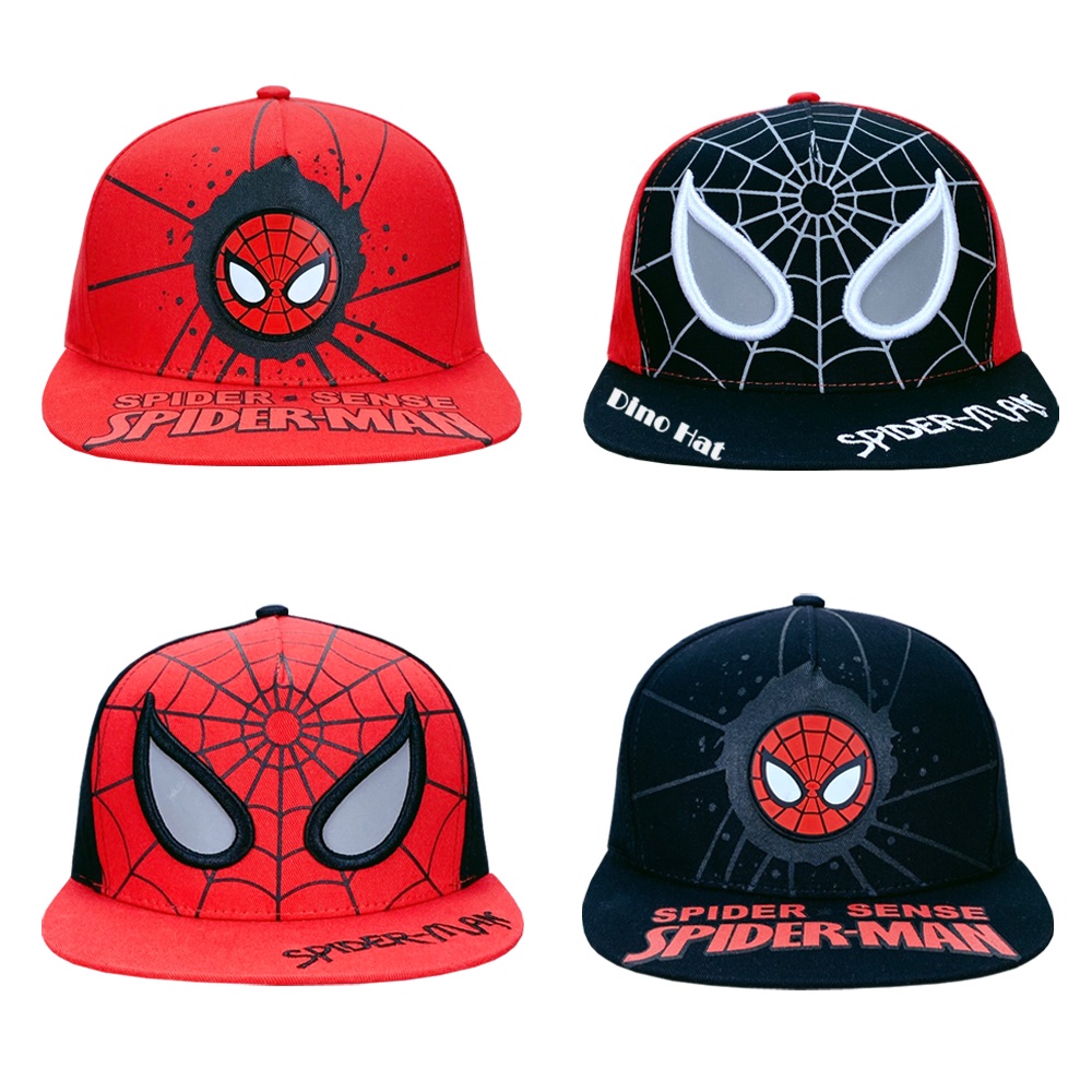 Nón Kết Mũ Lưỡi Trai Cho Bé TraiTừ 6 7 8 9 10 Tuổi Vòng Đầu 53cm Hình Người Nhện Spiderman 311222 - Dino