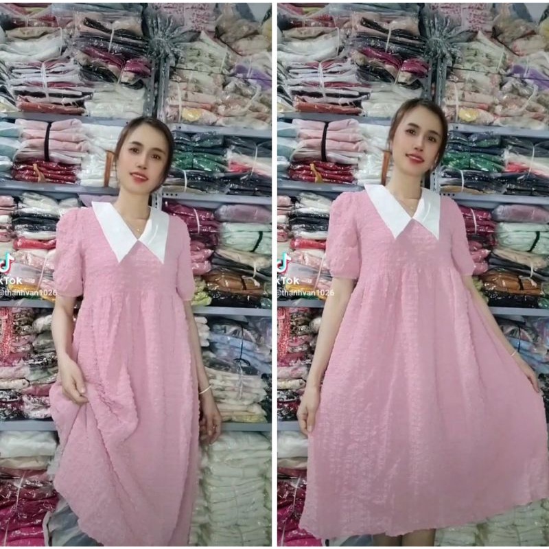 VÁY BABYDOLL HỒNG