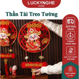 Dải treo thần tài lắc đầu gọi tài lộc, thần tài tết quý mão cầu may mắn, tài lộc. đồ trang trí thần tài tết