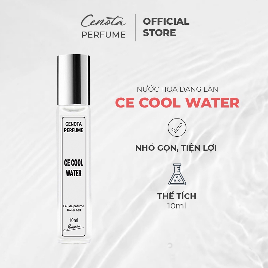 Nước Hoa Lăn Cenota - Cool Water 10ml, Tươi Mát, Nam Tính, TinhTế