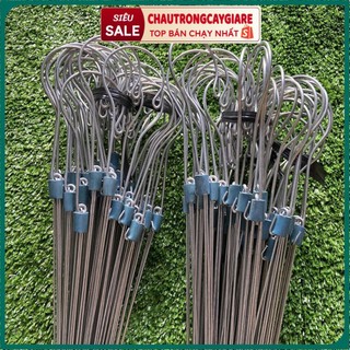 Móc treo chậu lan, chậu treo ban công bằng kẽm, móc 3 chân, dài 70cm chống han gỉ, không gãy, chất liệu kẽm dẻo, dễ uốn