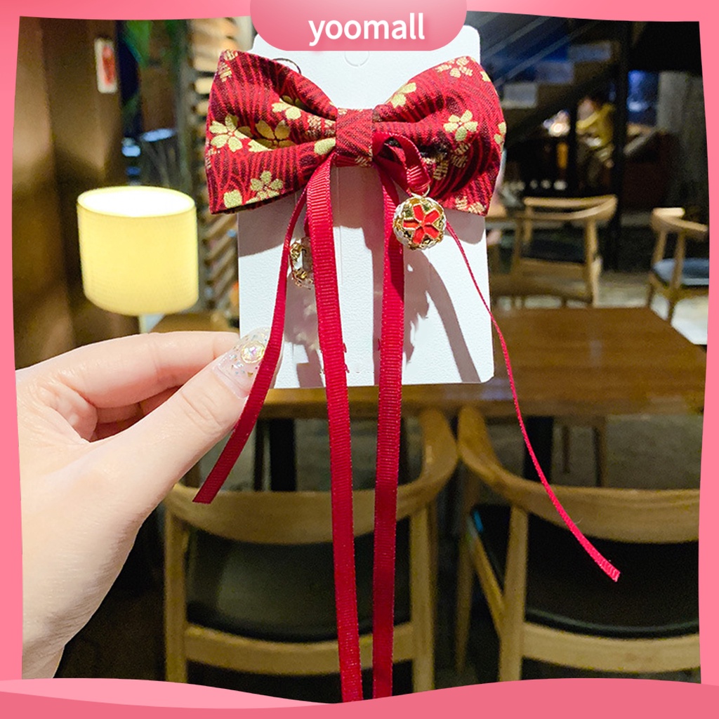 Kẹp Tóc Tua Rua Phong Cách Trung Hoa Cổ Điển Mừng Năm Mới Cho Bé Gái