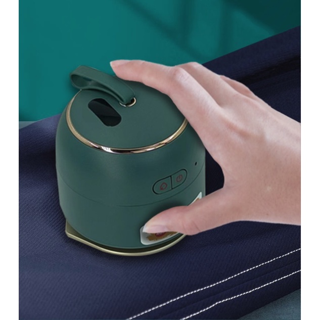 Bàn ủi hơi nước mini du lịch tích hợp pin sạc dự phòng CORDLESS-IRON ❤️Hanrui Offical❤️
