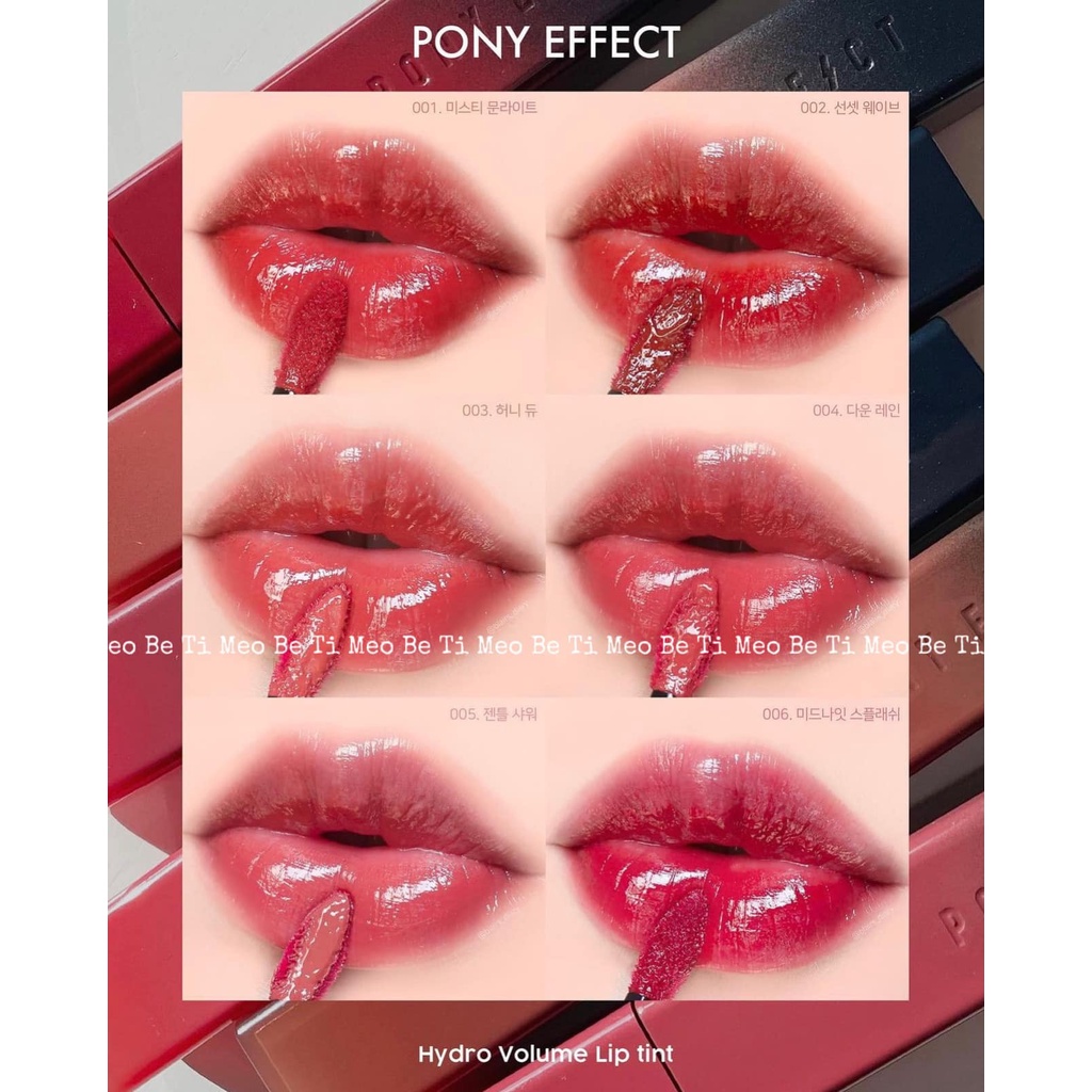 Son Tint bóng PONY EFFECT Hydro Volume Lip Tint ⏰Date 10/2023