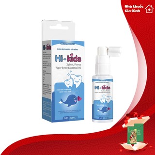 Xịt chống sâu răng Hi-Kids , Hỗ trợ làm sạch răng, giảm viêm nướu, sâu răng