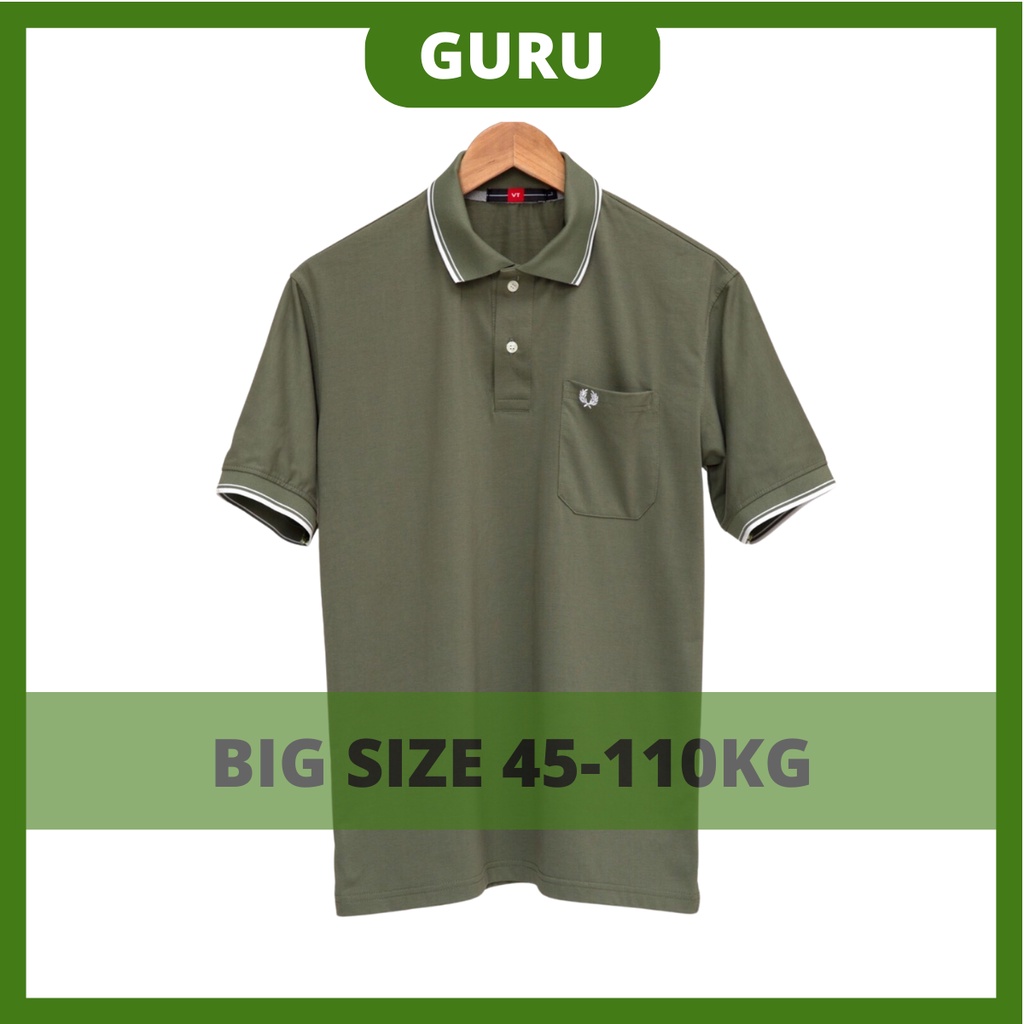 Áo trung niên nam big size lớn cho bố ba có túi polo cao cấp, áo tặng bố ba sang trọng GURU_Mã TRON