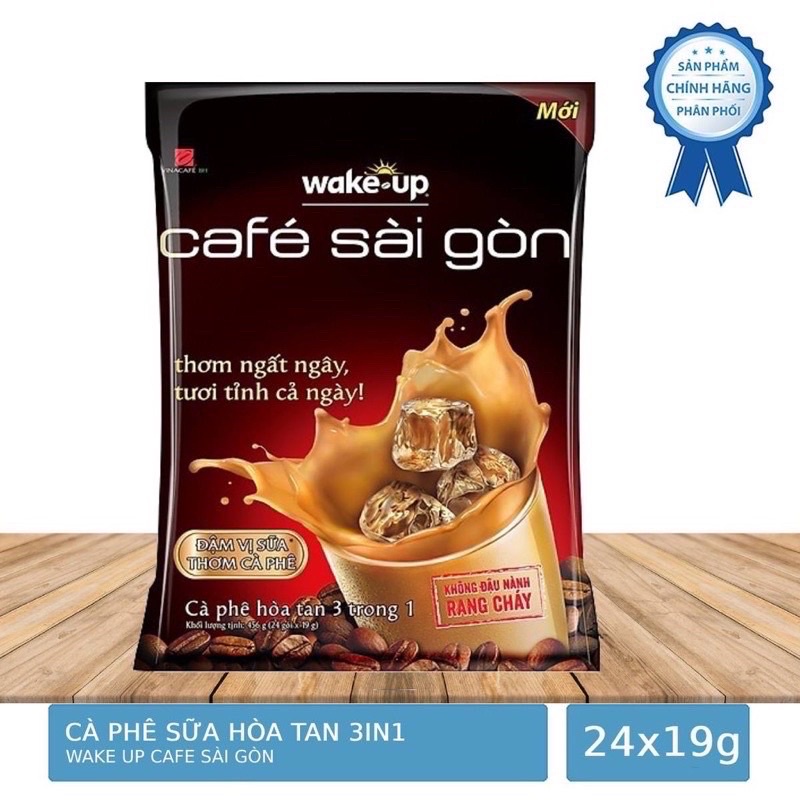 Cà phê sữa Wake Up Café Sài Gòn 456g