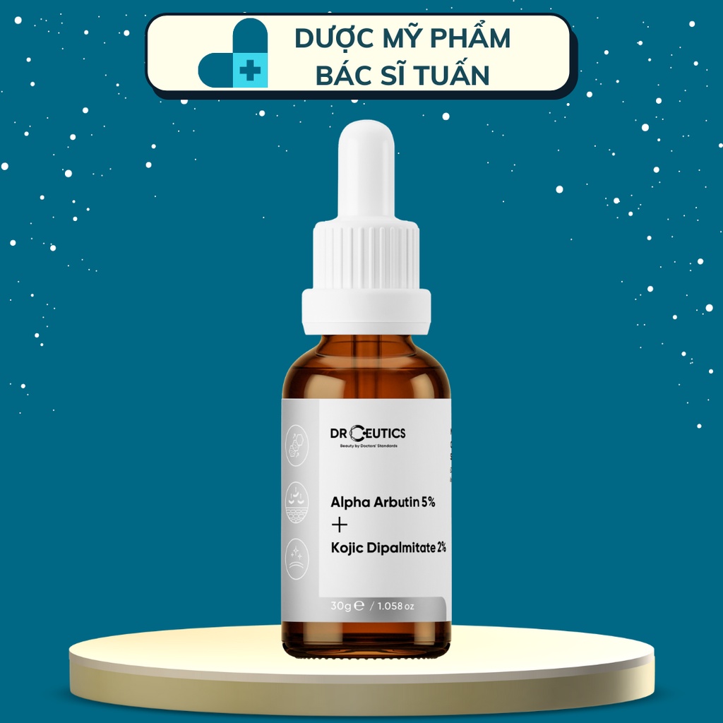 Serum Alpha Arbutin Làm Sáng Da Mờ Nám DrCeutics Alpha Arbutin 5% Và Kojic Dipalmitate 2%