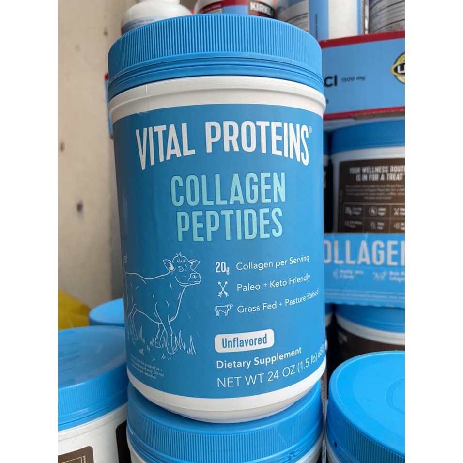 Bột pha uống Vital Proteins Collagen Peptides 284g và 680g