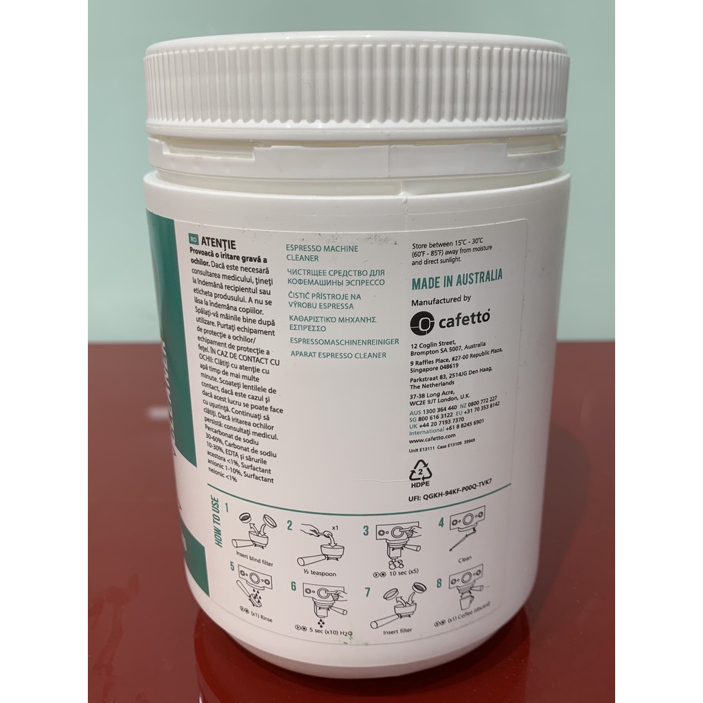 Bột vệ sinh máy pha cà phê Cafetto