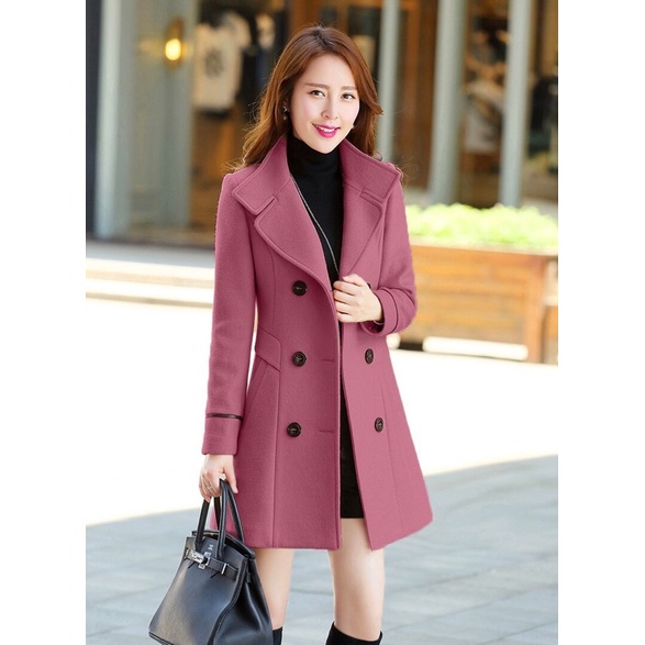 Áo Khoác Dạ Phom Dài Cổ V Phối Nút BY4489 | BigBuy360 - bigbuy360.vn