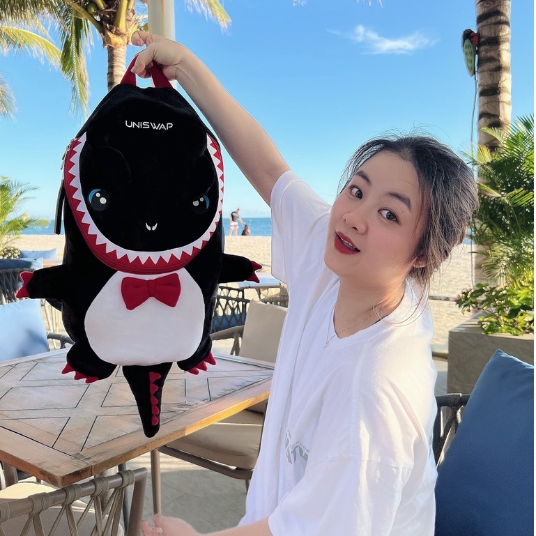 Ba lô Cá Sấu vải nhung cỡ lớn 2 lớp chống thấm nước - balo nam nữ hàng chuẩn vải nhung xịn cao cấp